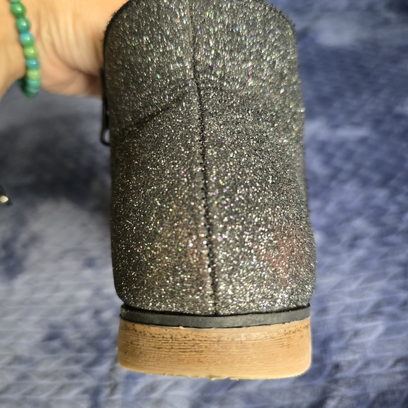 Cat & Jack Black Glitter Ankle Boots - Picture 5 of 16
